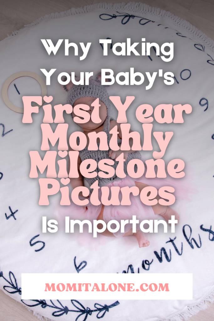 Baby's first year monthly milestone pictures