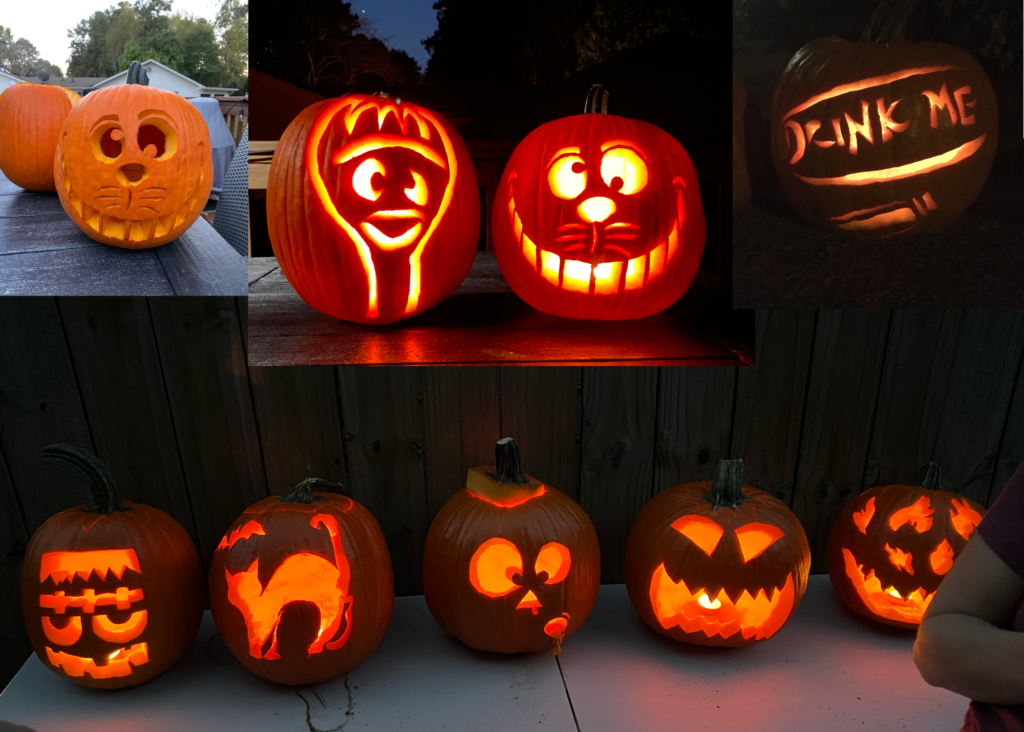 Carved pumpkins